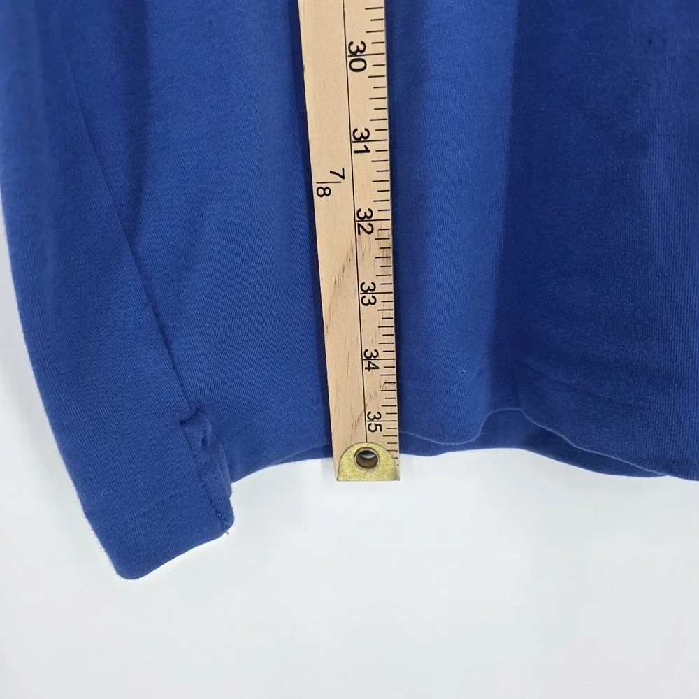 Ralph Lauren Sport Polo Shirt Dress Womens Large Blue Pony Short‎ Sleeve Preppy
